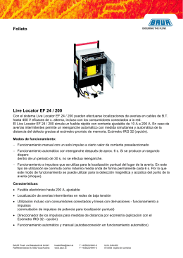 Folleto Live Locator EF 24 / 200