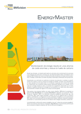 EnergyMaster textiles, folleto del producto, Spanish