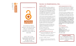 ATI folleto de espanol - Access to Independence, Inc.