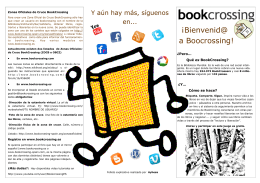 ¡Bienvenid@ a Boocrossing! - BookCrossing