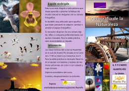 folleto curso foto HP - Fundación Sierra Minera