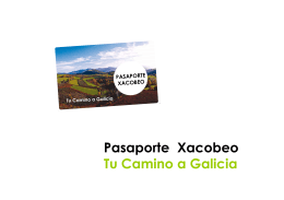 Pasaporte Xacobeo Tu Camino a Galicia