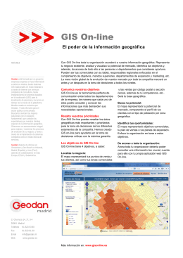 Folleto GIS On-line