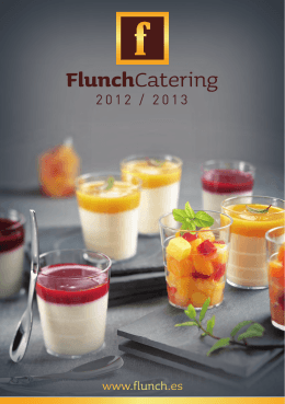 catálogo Cátering Flunch