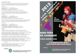 folleto MARI PEPA DE CHAMBERI - Ayuntamiento de Castro Urdiales