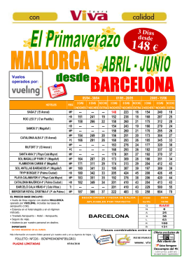 Mallorca 7 Noches en MP desde 223 Eur