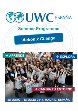Summer Programme - Colegios del Mundo Unido