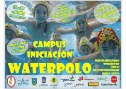 Folleto Presentación Campus Waterpolo Junio 2012