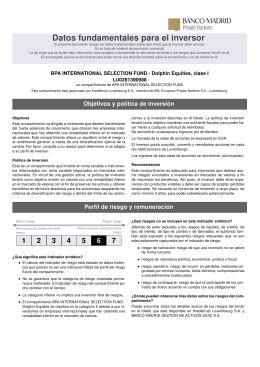 KIID - Banco Madrid Gestión de Activos