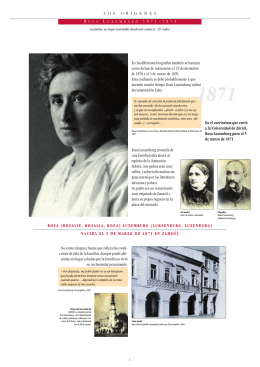 Rosa Luxemburg provenía de una familia judía afecta al espíritu de