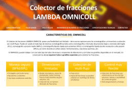 Colector de Fracciones o muestreador OMNICOLL-folleto
