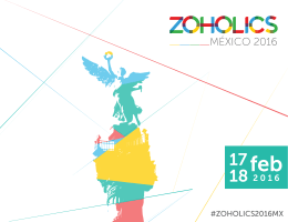 descargar folleto - Zoholics México 2016