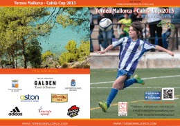 Folleto Torneo Int. Mallorca 2013