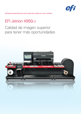 EFI Inkjet Jetrion 4950LX folleto ES