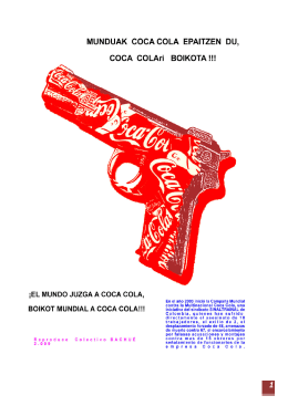 Coca Cola viola los derechos humanos en Colombia