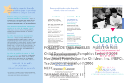 FOLLETO DE TRES PANELES MUESTRA WEB Child Development