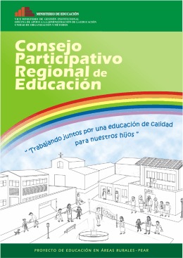 folleto COPARE 05-08-05 - Ministerio de Educación del Perú