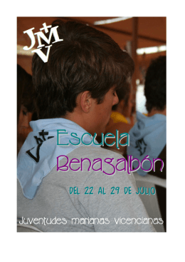 folleto benagalbon 2012 - Juventudes Marianas Vicencianas