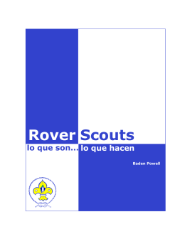 Rover Scouts, lo que son... lo que hacen