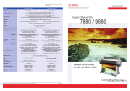 Folleto - Xerox 7880/9880 por Epson