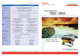 Folleto - Xerox 7800/9800 por Epson