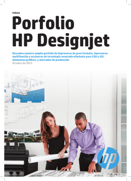 Folleto portafolio HP DesignJet