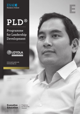 Programme for Leadership Development – PLD