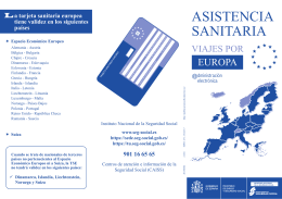 Utilización de la tarjeta sanitaria europea