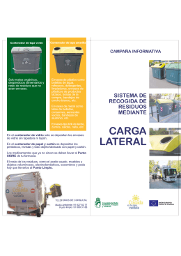 Sistema de recogida de residuos mediante carga lateral
