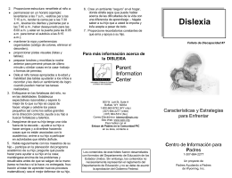 Dislexia - Parent Information Center