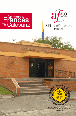 folleto calasanz - Colegio Calasanz Pereira