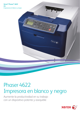 Folleto de Xerox Phaser 4622 - Impresora Láser