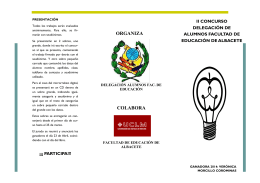 folleto - Facultad de Educación | Albacete