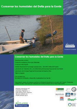 folleto para web - Wetlands International