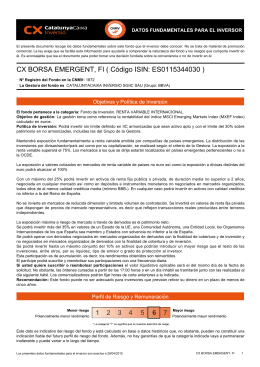 CX BORSA EMERGENT, FI ( Código ISIN: ES0115344030 )