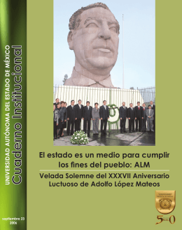 15 FOLLETO LOPEZ MATEOS.indd - Universidad Autónoma del