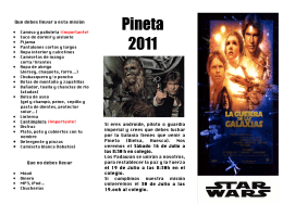 folleto Pineta 2011 - Grupo Scout X El Pilar