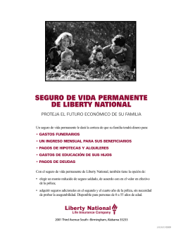 SEGURO DE VIDA PERMANENTE DE LIbERTy NATIONAL