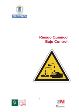 Riesgo Químico Bajo Control - Universidad Politécnica de Madrid