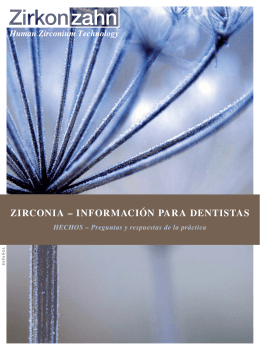 zirconia – información para dentistas