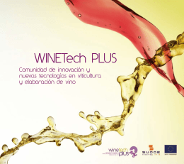 Folleto informativo del proyecto WINETech Plus