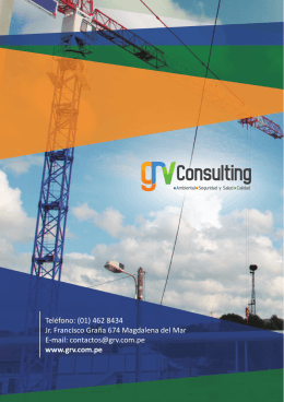 Descarga Nuestro Brochure - GRV Consulting Soluciones Integrales