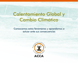 CAMBIO CLIMÁTICO FOLLETO ACCA