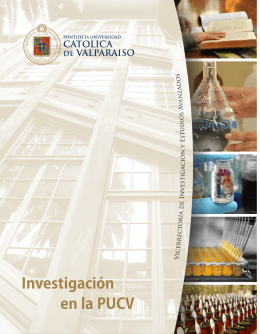 folleto sobre Investigación en la PUCV - vriea