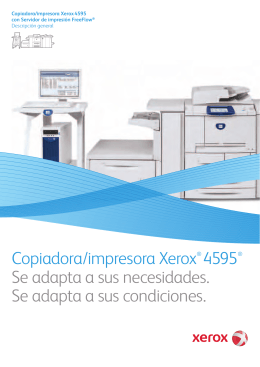 Folleto - Copiadora/impresora Xerox 4595® con Servidor de