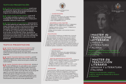 Máster en Traducción Literaria - Universidad Complutense de Madrid