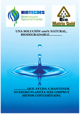 Folleto Biotecdes BioMatrixGold