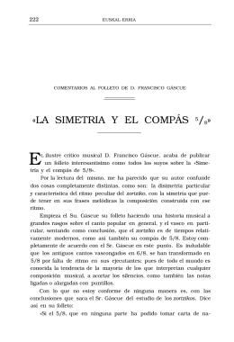 «LA SIMETRIA Y EL COMPÁS 5/8»