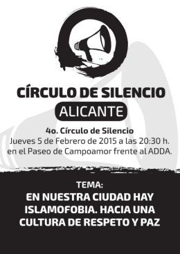 folleto 4º Circulo de Silencio 5-02-2015