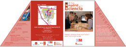 Folleto Informativo de la VII feria Madrid por la Ciencia